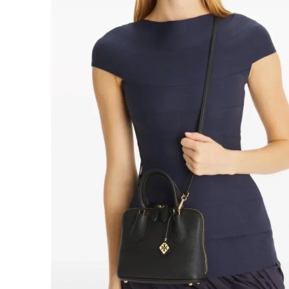 Authentic Tory Burch mini Swing leather satchel